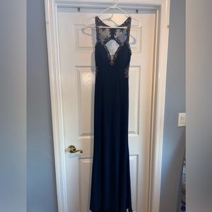 Faviana Prom Dress- Navy Blue